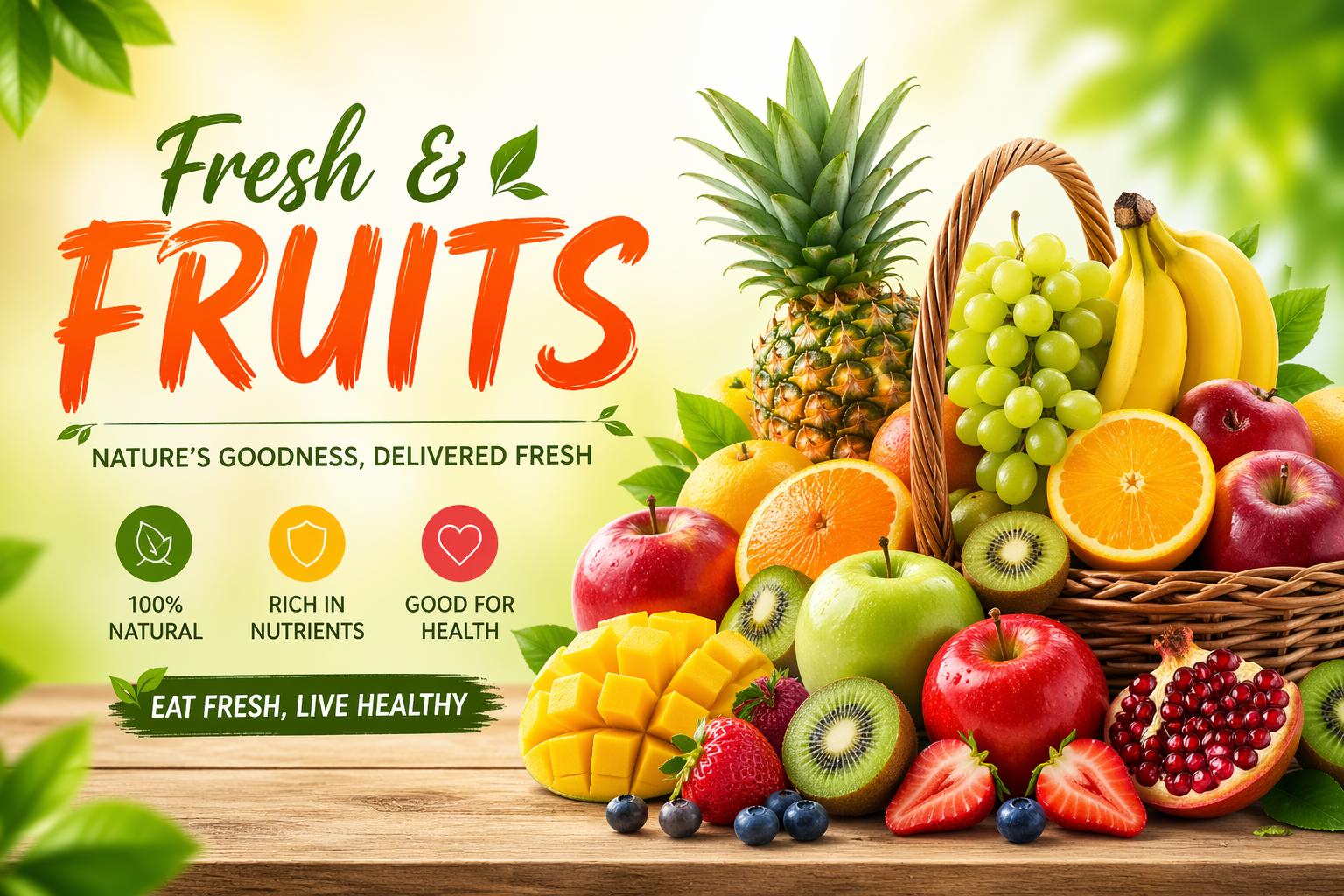 Fresh Fruits Banner